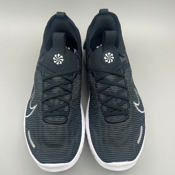 Nike Free RN Flyknit Men Size 8.5 Black White Running Shoes FB1276-002 NEW - Picture 3 of 6